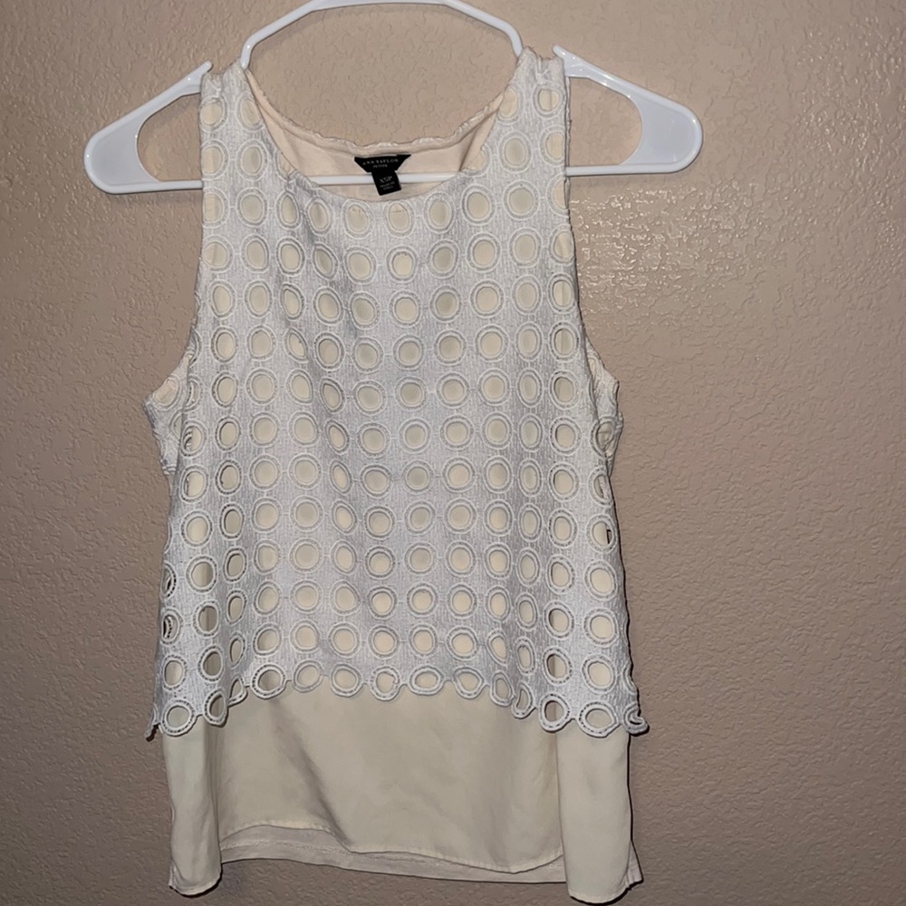 Ann Taylor XS Petite double layered tank